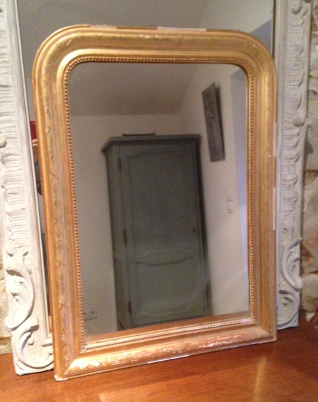 FRENCH ANTIQUE LOUIS PHILIPPE MIRROR